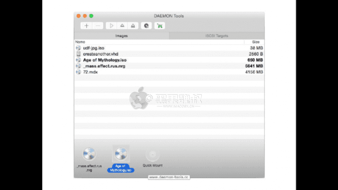 DAEMON Tools Lite for mac _ 黑果魏叔